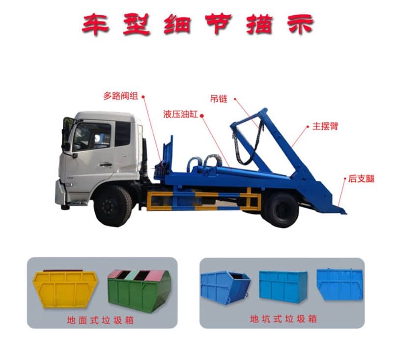 東風(fēng)天錦擺臂垃圾車（12方）
