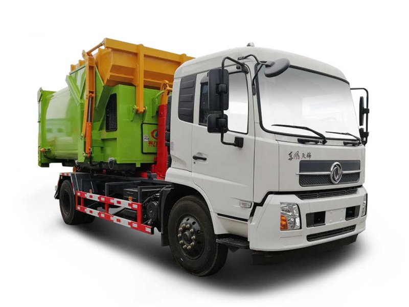 東風(fēng)天錦12方車廂可卸式垃圾車
