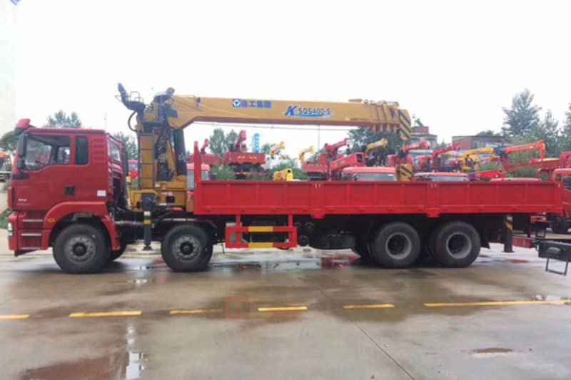 陜汽德龍前四后八14噸隨車吊