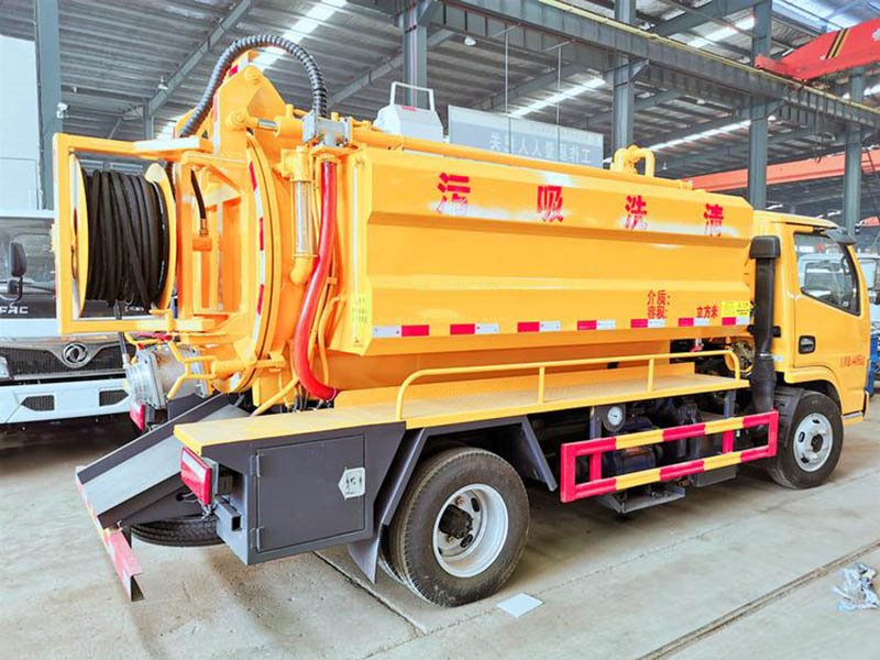 國六凱普特9方清洗吸糞車 清洗吸污兩用車