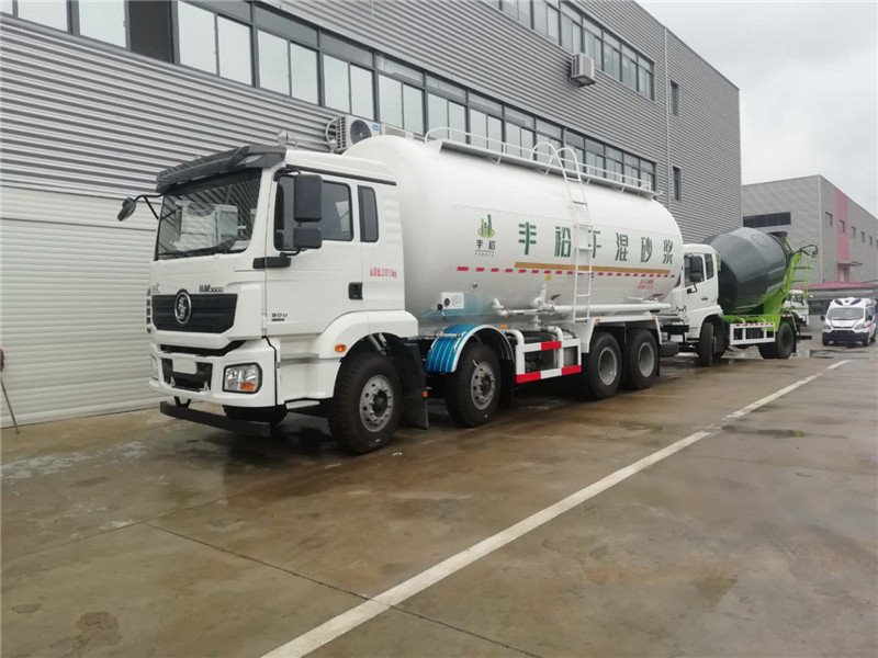 陜汽德龍輕量化干混砂漿車降價6000元