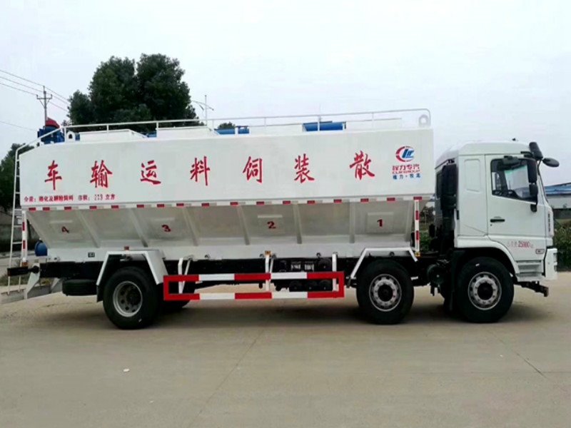 陜汽軒德國六散裝飼料運(yùn)送車價格
