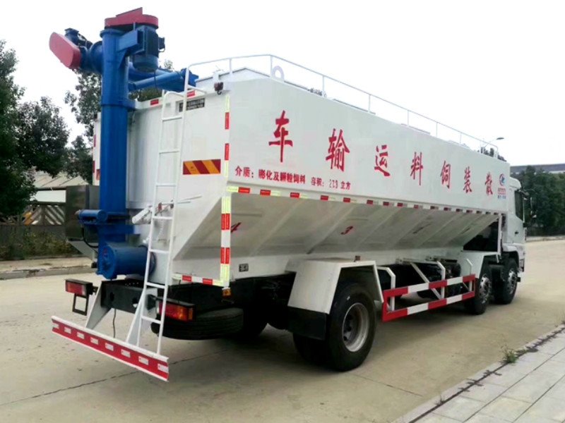 陜汽軒德國六散裝飼料運(yùn)送車價格