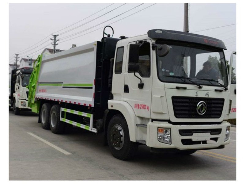 程力新款東風(fēng)T5后雙橋壓縮垃圾車價錢低至冰點
