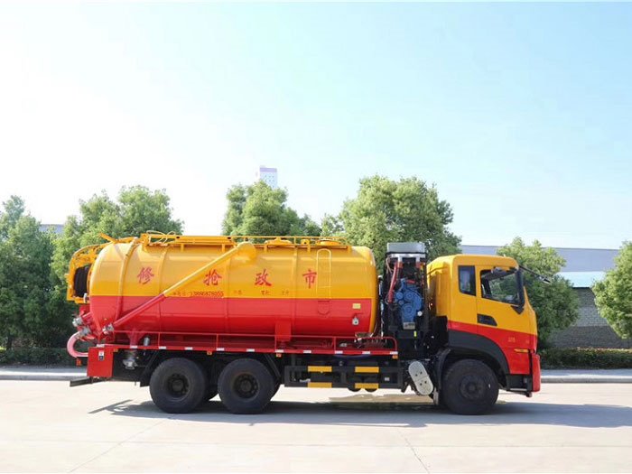 國六東風天龍21方清洗吸污車