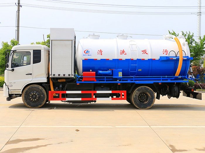 國六東風(fēng)天錦15方清洗吸污車
