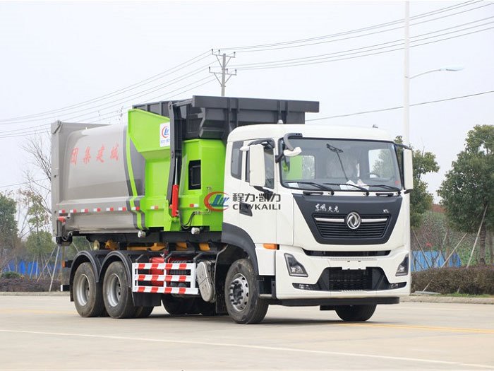 國六東風(fēng)天龍25噸勾臂垃圾車