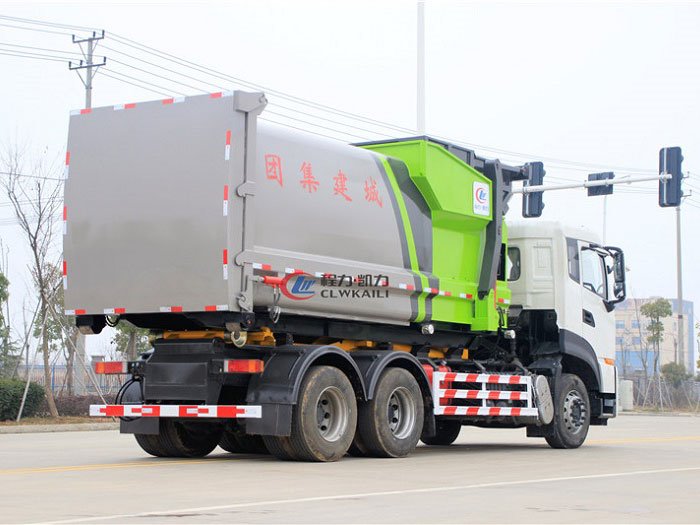 國六東風(fēng)天龍25噸勾臂垃圾車