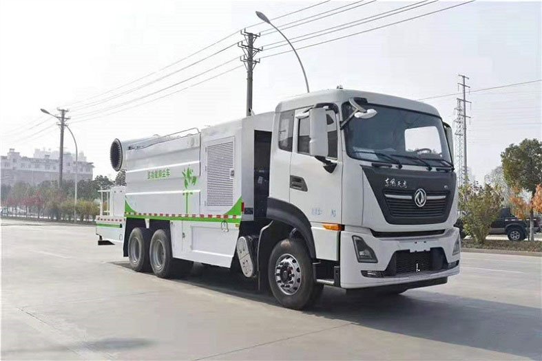 國六方罐東風天龍16噸多功能抑塵車