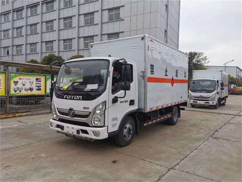 4.1米福田奧鈴易燃?xì)怏w廂式運(yùn)輸車周一報(bào)價(jià)
