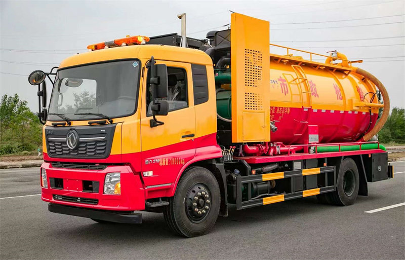 東風天錦15方清洗吸污車