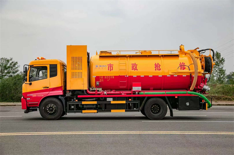 東風天錦15方清洗吸污車