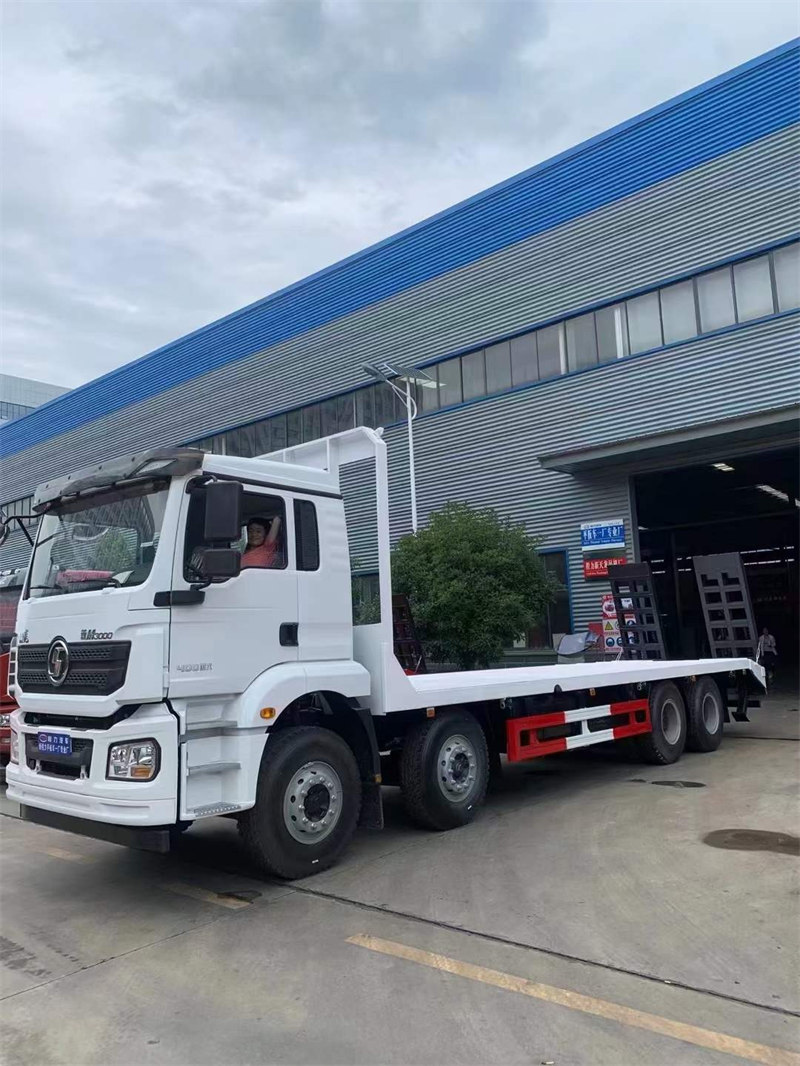 陜汽平板車珍珠白400馬力