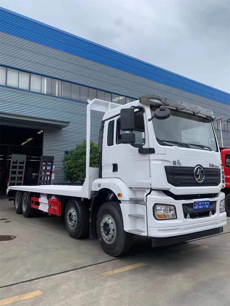 陜汽平板車珍珠白400馬力