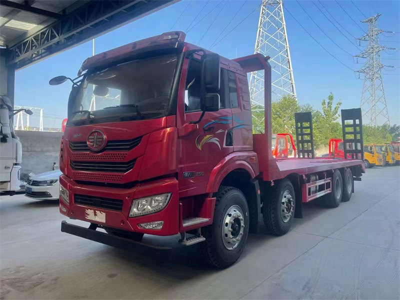 解放悍V前四后八平板車新品上市