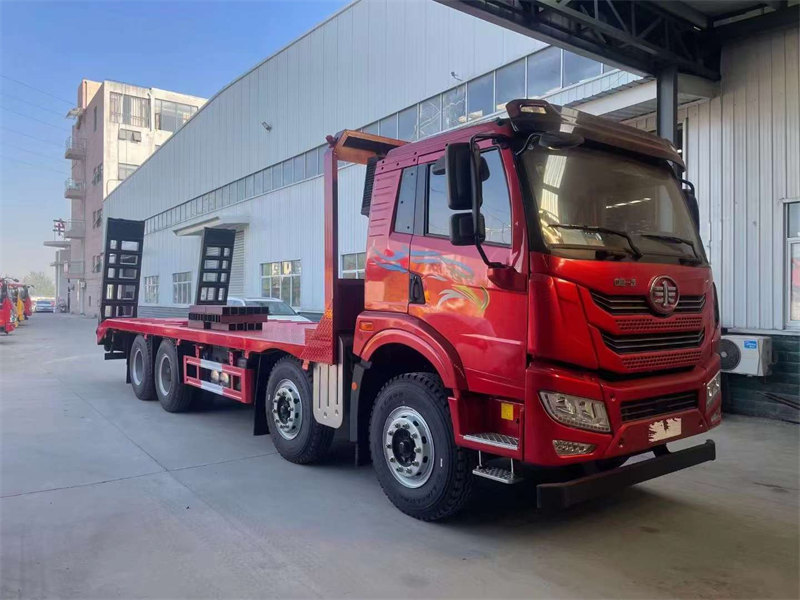 解放悍V前四后八平板車新品上市