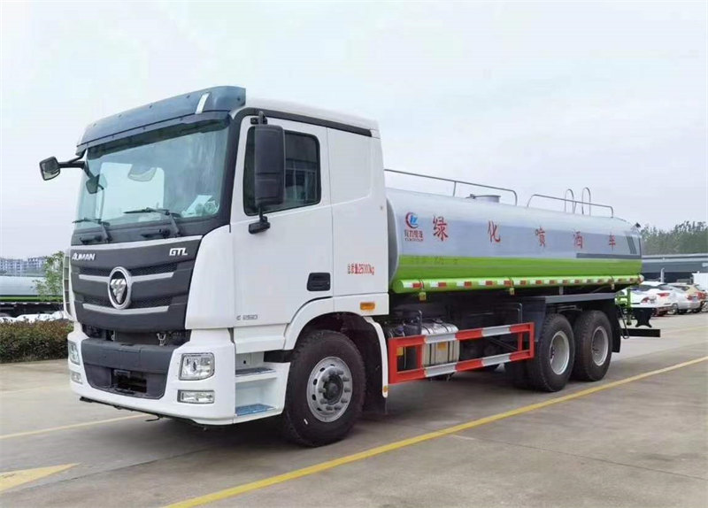 國六歐曼后雙橋灑水車現(xiàn)車出售