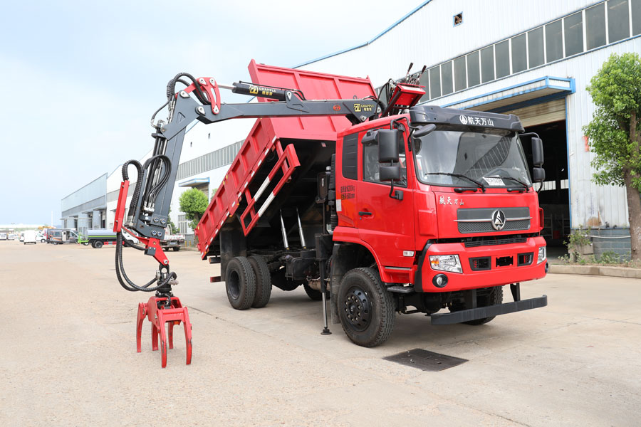 航天萬山四驅(qū)抓斗式垃圾車-格雷普抓機