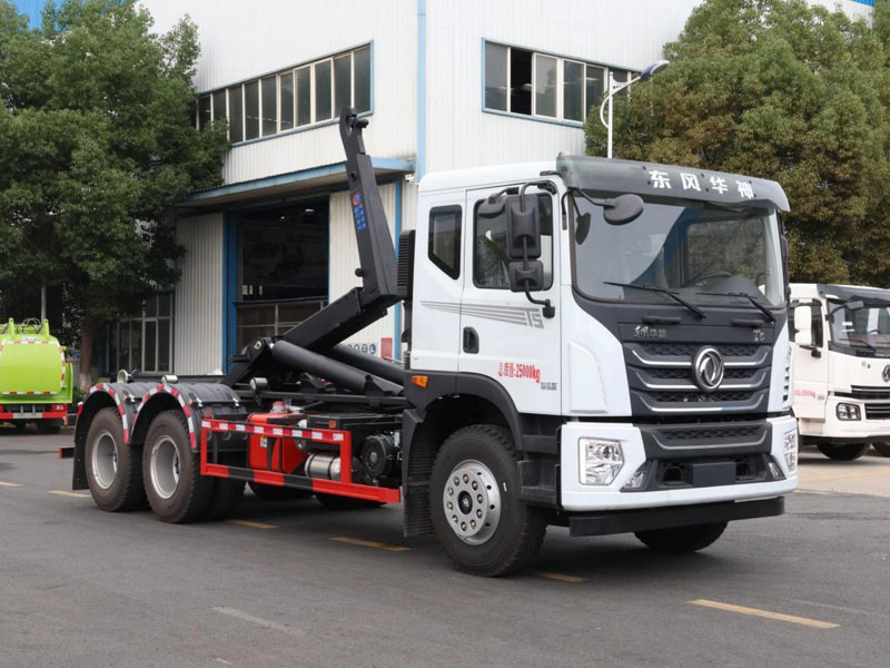 東風(fēng)華神T5后雙橋車廂可卸式垃圾車
