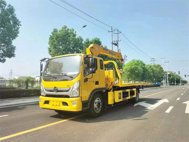 福田奧鈴國(guó)六清障車帶吊車5噸吊加6噸板