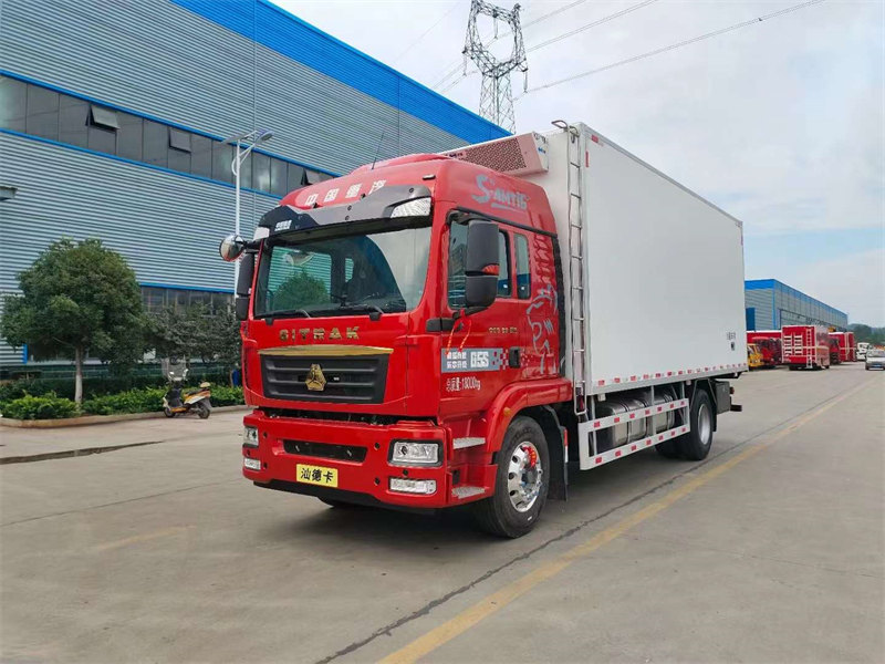 汕德卡自動(dòng)擋冷藏車寒區(qū)包290馬力