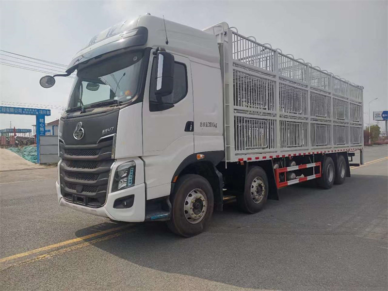 柳汽乘龍前四后八畜禽運輸車底盤硬核車型