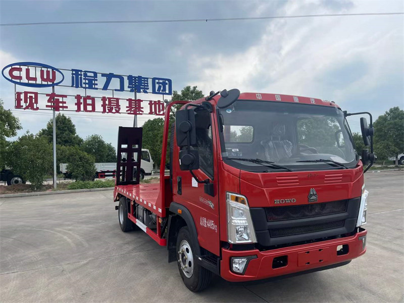 重汽豪沃平板運輸車藍牌重載爆款