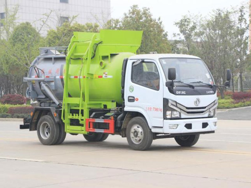 東風(fēng)D6小多利卡國六餐廚垃圾車-圓罐