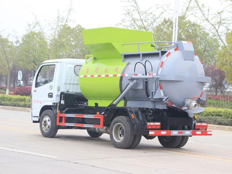 東風(fēng)D6小多利卡國六餐廚垃圾車-圓罐