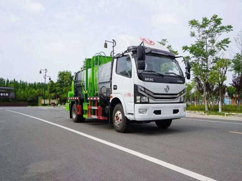 大多利卡國六餐廚垃圾車-方罐