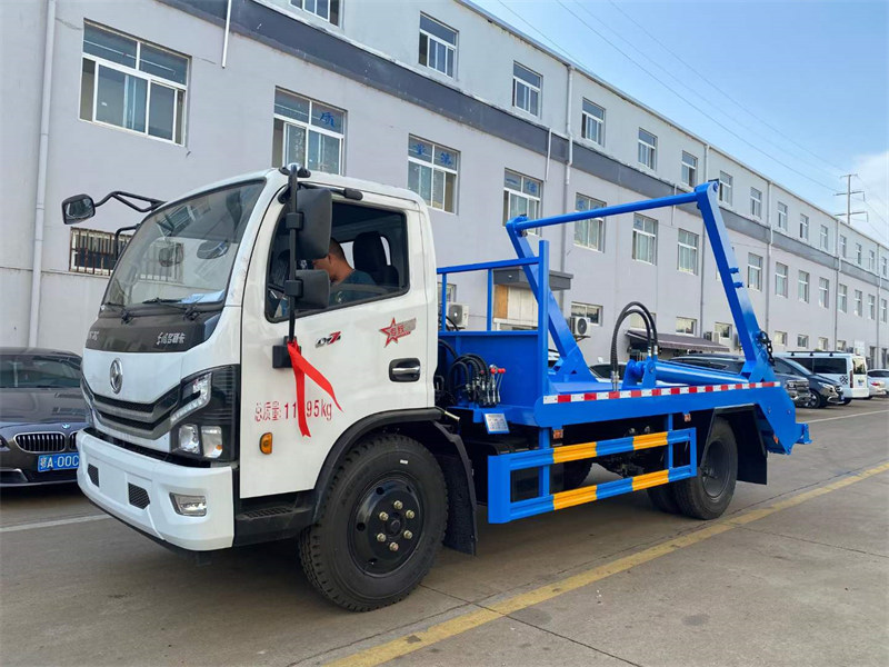 多利卡D7擺臂式垃圾車新款B19全翻豪華駕駛室