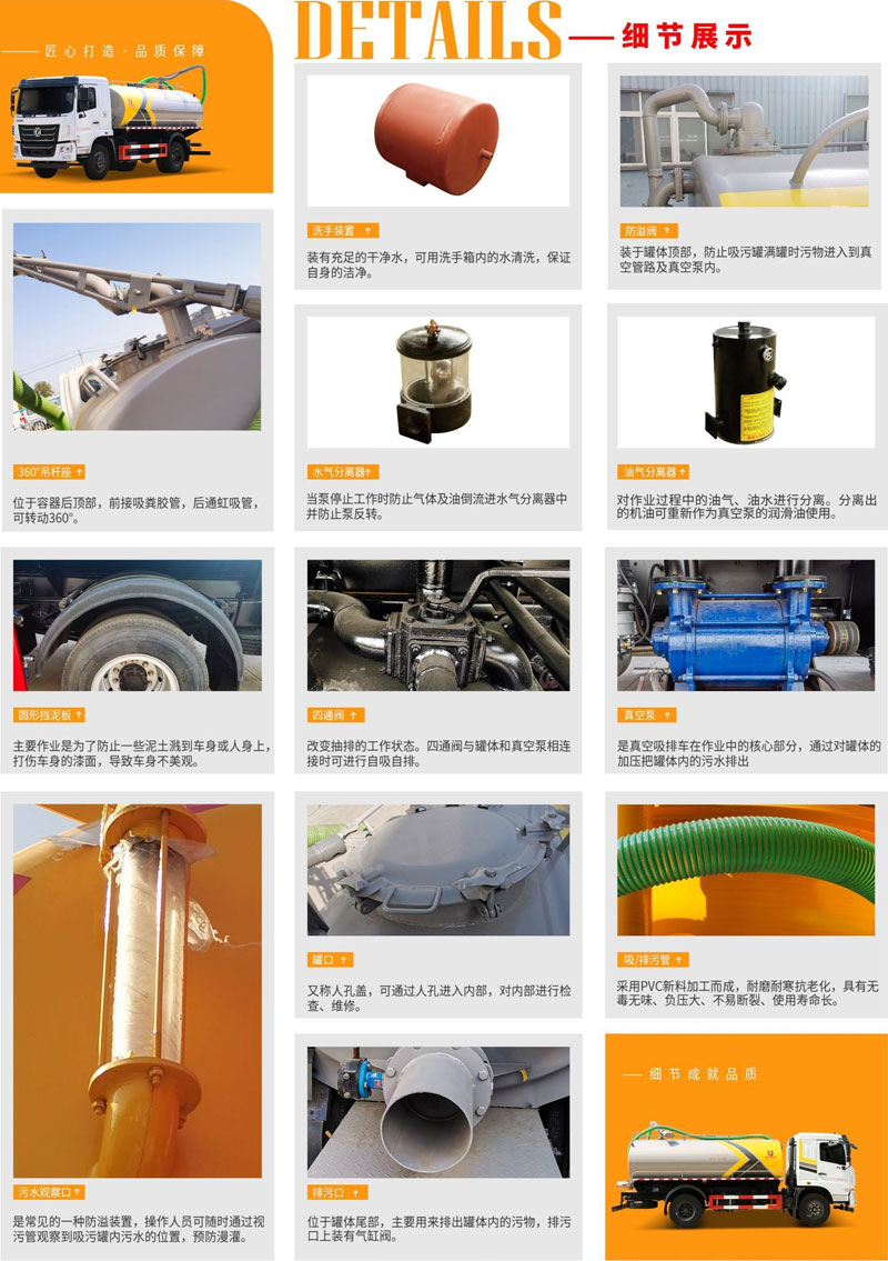 9.6方東風(fēng)華神T3吸糞車參數(shù)