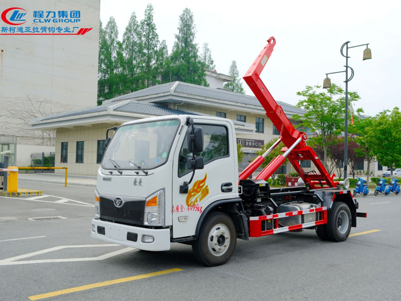 重汽豪曼國六藍牌勾臂垃圾車6方7方可下地庫