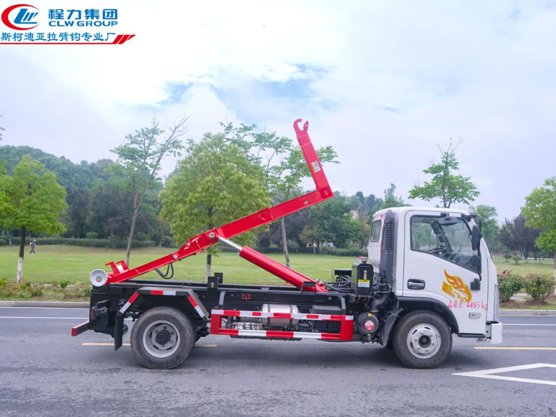 重汽豪曼國六藍牌勾臂垃圾車6方7方可下地庫