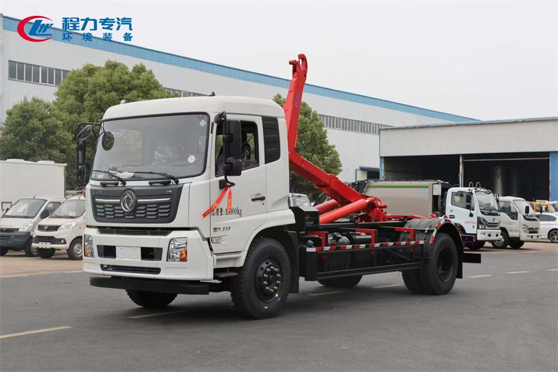 東風(fēng)天錦勾臂垃圾車豪華駕駛室康明斯230馬力