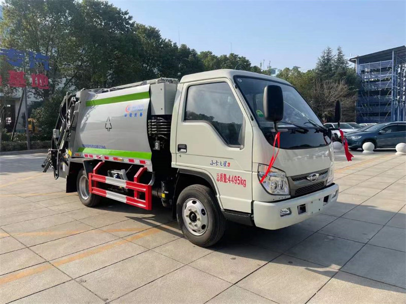 4.5方福田小卡3壓縮垃圾車藍(lán)牌不超重