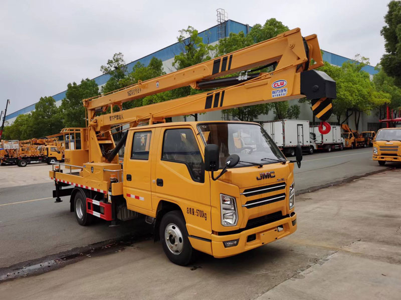 國六藍(lán)牌江鈴16米高空作業(yè)車
