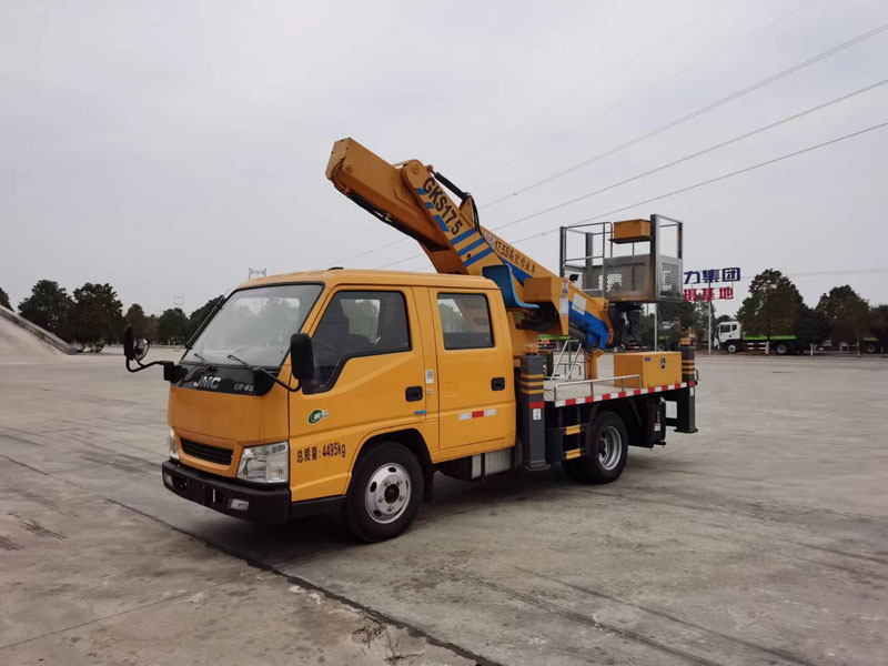 國(guó)六江鈴順達(dá)藍(lán)牌17.5米直臂高空作業(yè)車