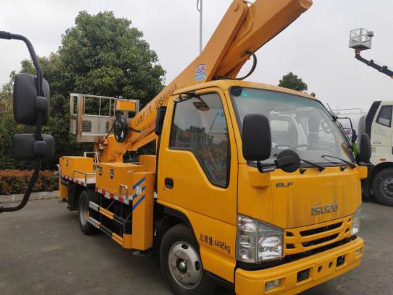 國六慶鈴五十鈴23米直臂伸縮式高空作業(yè)車