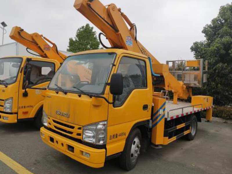 國六慶鈴五十鈴23米直臂伸縮式高空作業(yè)車