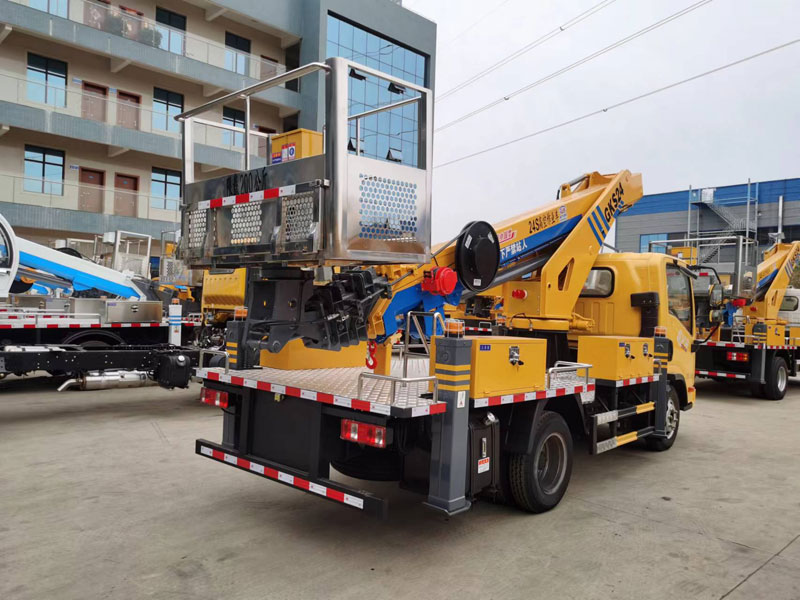 國六解放藍牌24米/25米/27米直臂伸縮式高空作業(yè)車
