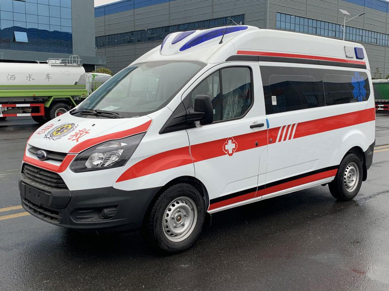 福特V362中軸中頂監(jiān)護型救護車汽油國六MT
