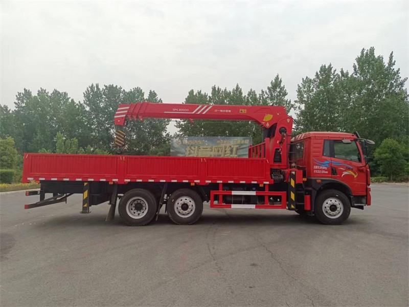 解放龍V6×2提升橋隨車吊